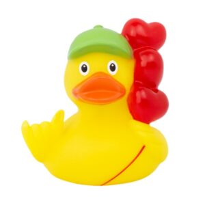 PATO GLOBOS DE CORAZÓN