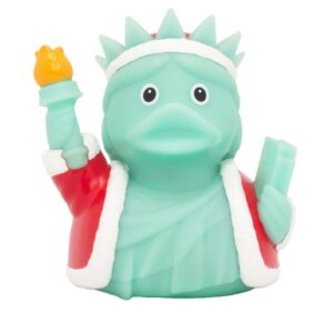 PATO ESTATUA DE LA LIBERTAD NAVIDAD