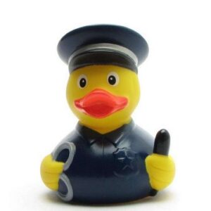 PATO POLICÍA CON PORRA