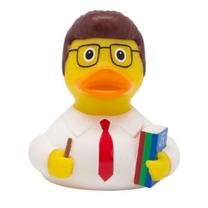 PATO PROFESOR CORBATA ROJA