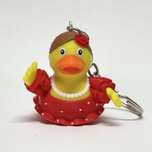 LLAVERO PATO FLAMENCA
